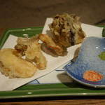 柳家 - 2016.10 天ぷら、松茸、平茸、小金茸、舞茸