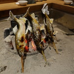 柳家 - 2016.10 お決まりの鮎がお出迎え♪