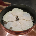 日本料理 幸庵 - 舞茸の炊き込み御飯 ハニートリュフがけ