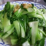 Mesai - 青梗菜のあっさり味の炒め物。あっさりですが、ニンニク風味が利いてます。