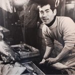 肴料理  東屋 - 若き日の喜三郎さん
