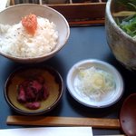 そば茶屋 江戸紺屋 - セット全容