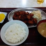福助食堂 - 『若鶏の唐揚げ定食』６００円