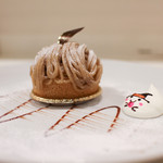 イクジーノ カフェ - 和栗のモンブラン ハロウィンVer.☆