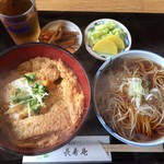 手もみそば 長壽庵 - ミニかつ丼セット800円(税込)