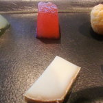 レストラン サンパウ - スイカのコンフィ　ルー・ブラン（羊）