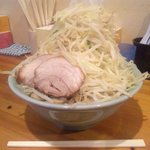 菜良 - 「えぼし麺」600円+「大盛り」100円　野菜マシマシ