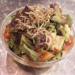 とっつあんサラダ！あなどるな！じゃこのカリカリ具合！