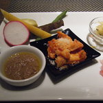 リストランテ ダ トシユキ - 前菜盛り合わせ＋バーニャカウダ