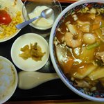 百老亭 - この日のランチ、広東麺。確か￥850