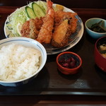 みそかつのかつ匠 - ミックスフライ定食