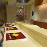 銀座 しのはら - カウンター席