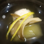 銀座 しのはら - 冬瓜、舞茸、噴火湾の毛蟹