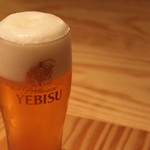 Shoubarasupeimbaru - エビスビール生 450円