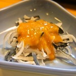 寿し割烹 一心 - 付き出し（ふぐ皮）