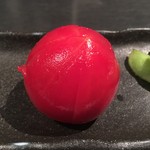 鮨処みずたに - 赤がまぶしいトマト