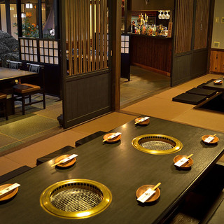 個室、テーブル、大広間まで様々な用途に・・・