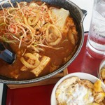 ばんどう太郎 - 激辛味噌煮込みうどん& ミニかつ丼