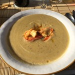 T ristoro - 料理写真:vellutata di ceci con ganberoni