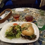 cafe The Plant Room - ベーグルサンドセット　～ドリンク付き　900円