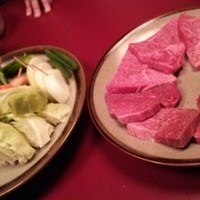 北むら - バター焼きのお肉と野菜