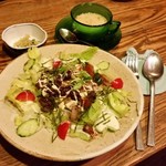 トネリコ カフェ - 「シシリアンライス (820円)」、スープとドリンクが付きます