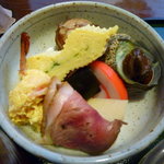 Washoku Resutoran Nakamura - 中村定食（上）前菜盛り合わせアップ♪