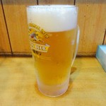 焼肉・ホルモン ごくう - 生ビール(二杯目)