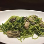 リストランテ ハナタニ - 2016・11月　坂越牡蠣とホウレン草のパスタ