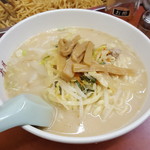 若月 - 白湯ラーメン５８０円