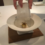 ラ クレリエール - まずはフレッシュなイタリアカチョカバロにスモークをかけて