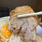 ラーメン二郎 - 690円『小ラーメン』+80円『汁無し』(ニンニク野菜マシ)2016年11月吉日