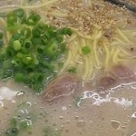 山岡家 - 朝ラーメン（脂少なめ・味薄め・アップ）