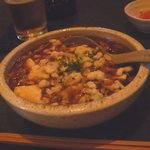 蕎麦バーかつのや - あったかタヌキ豆腐６００円★★★☆