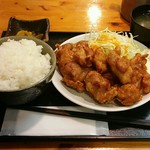 鳥酎 - から揚げ定食（10個）　780円