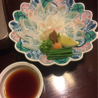 土佐料理 祢保希 銀座店 - クエのちり造り  クエちり鍋コース ¥11,000