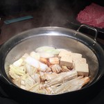 焼肉処　彩 - すき焼き(要予約)('15.01)