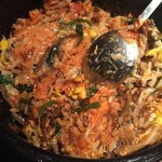 焼肉処　彩 - 石焼ビビンバ混ぜ混ぜ♪('15.09)