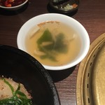 焼肉処　彩 - ビビンバのスープ('15.09)