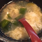 焼肉処　彩 - わかたまスープ 450yen('16.02)