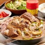 古民家食堂 - 柔らか本ソーキの炙りソーキカレー