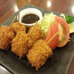 ホテルルートイン - マグロメンチ串カツ600円