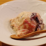 魚菜料理 縄屋 - いちじく、干しぶどう、ほうじ茶アイス