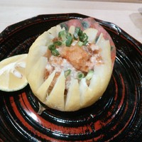 ひしの寿司 - カワハギの肝とジュレポン酢