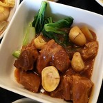 中国レストラン 雪園 - 栗と牛バラ肉の旨煮