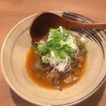 二笑庵 - 牛スジ辛味煮込み