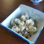 あそ路 - 「たかなめし定食」の小鉢はおからでした