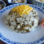 あそ路 - こんもりと丸く盛られている「たかなめし」です