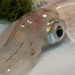 海中魚処 萬坊 - いか活き造りをアップで！