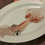 海中魚処 萬坊 - 細くなってしまって、ちょっとかわいそうなイカ…
